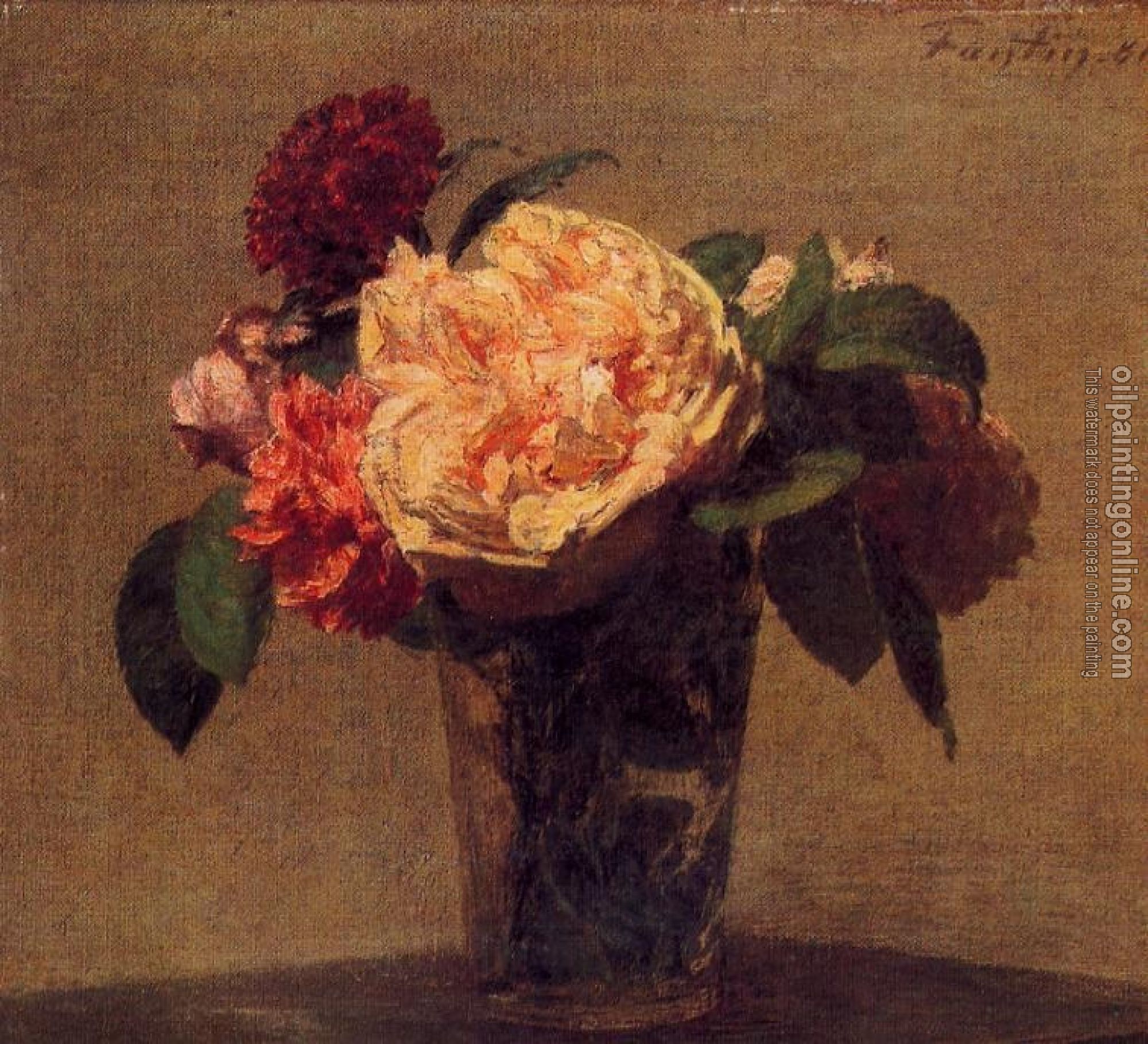 Fantin-Latour, Henri - Flowers in a Vase